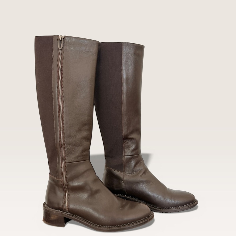 Aquatalia Dark Brown Over the Knee Boots